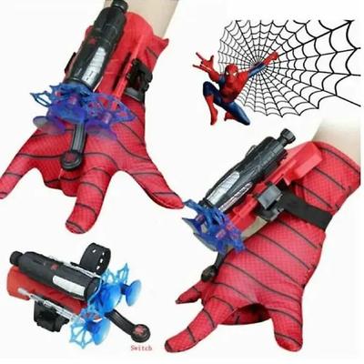 Spider Web Shooter Glove Toy for Kids – Superhero Wrist Launcher with Suction Darts