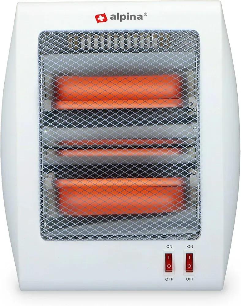 | Portable Electric Room Heater with Dual Power Switches & Safety Grill