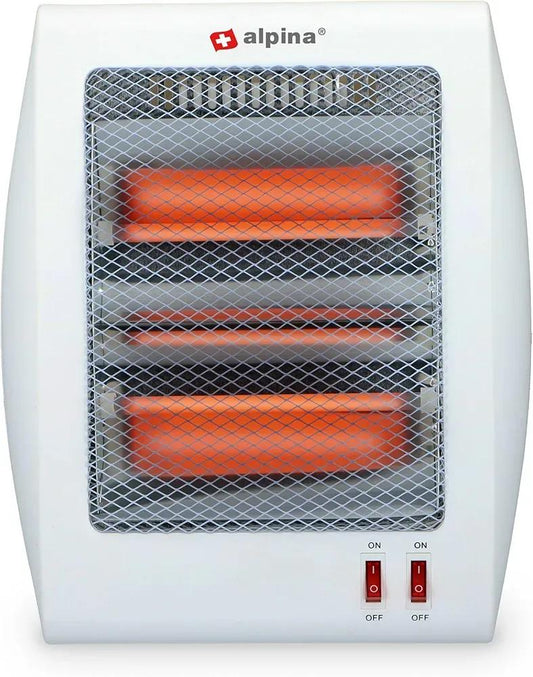 | Portable Electric Room Heater with Dual Power Switches & Safety Grill